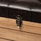 Baxton Studio Edmund Transitional Dark Brown Faux Leather Upholstered and Oak Brown Finished Wood Storage Ottoman 191-11904-ZORO - alternate 10